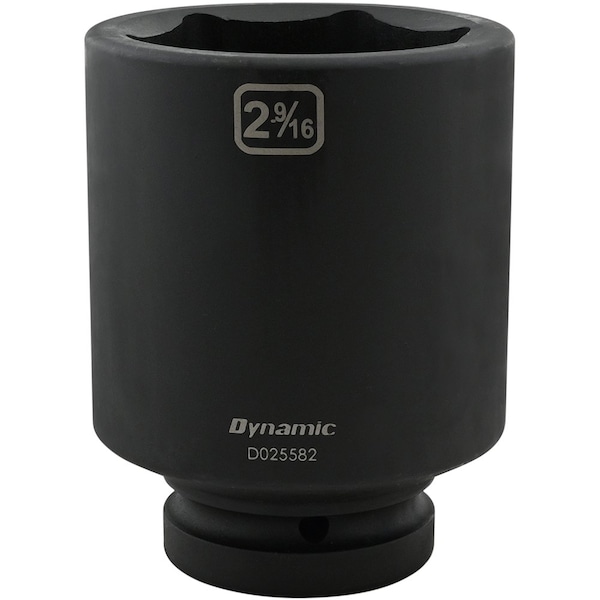 1" Drive Deep Socket, Black Phosphate, Tools 2-9/16" X 1" Drive, 6 Point Deep Length